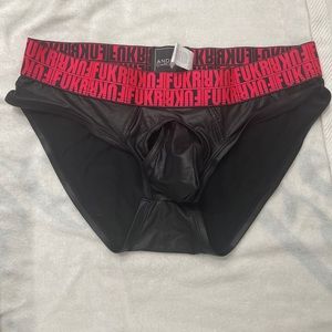 Faux leather Andrew Christian brief